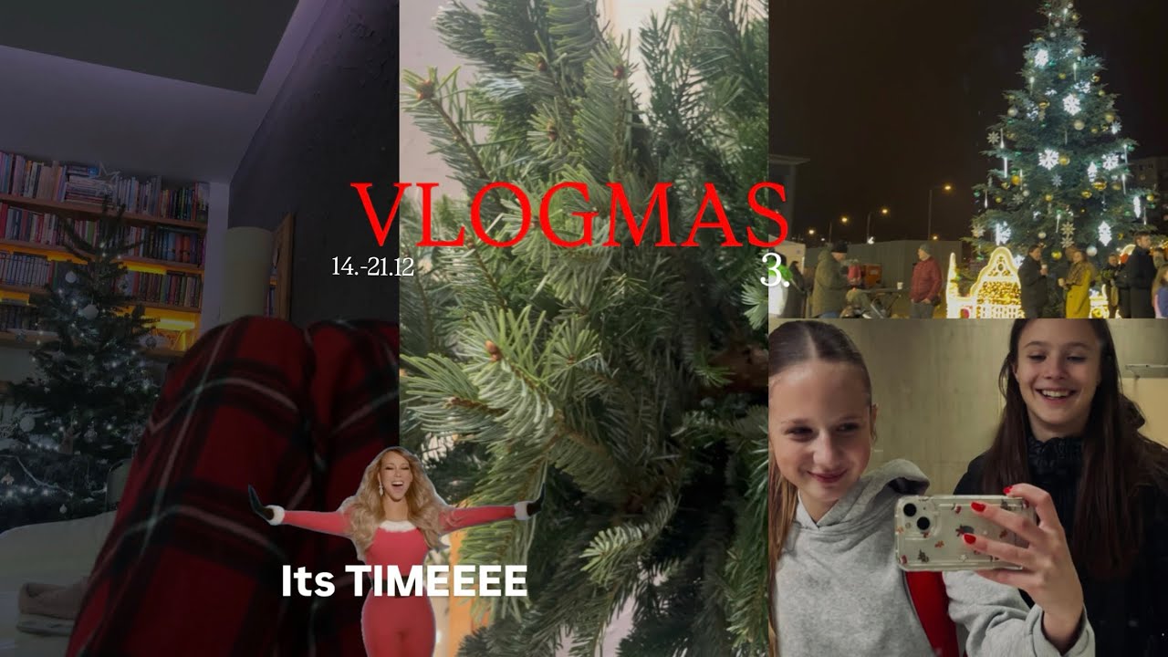 Vlogmas 3.- vánoční dárky, trhy, stromeček, horečky 🎄❤️🫩