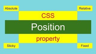 CSS position property tutorial