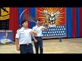 Rivera and Trejo Tandem Medals Round National High School Drill Team Championships 2024