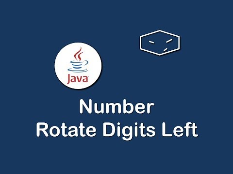 number rotate digits left in java