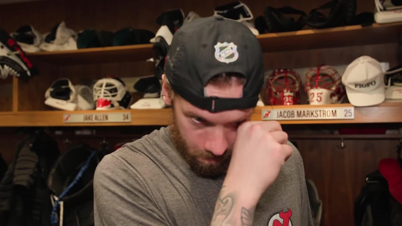 Markstrom, Brown, Cotter, Keefe speak after shootout win against Toronto