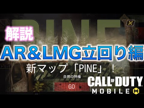 【CoD:MOBILE】新マップ「PINE」解説AR＆LMG立回り編