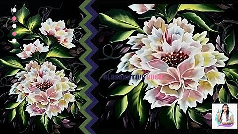 Learn to paint flowers in acrylics - Chisel Edge Strokes  #acrylic #flowers #art  #shitalsartwork