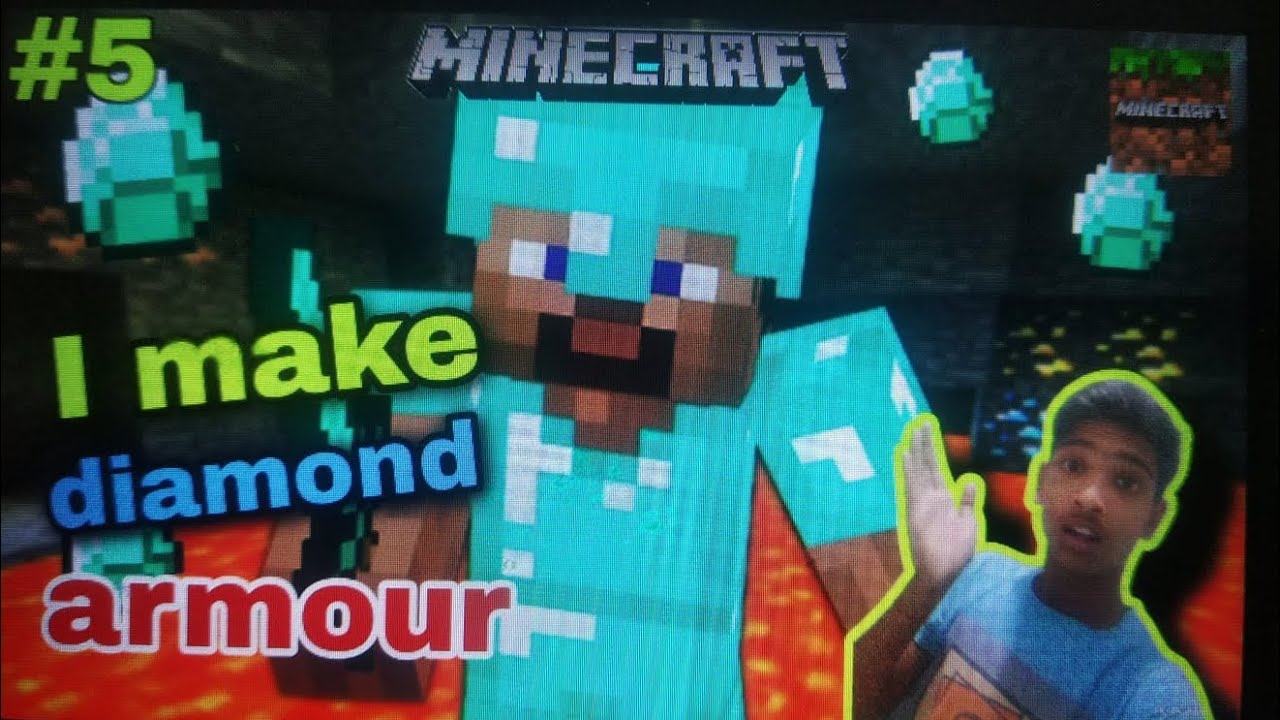 😂I make full diamond armour ️ in Minecraft survival part 6 #gameplay # ...