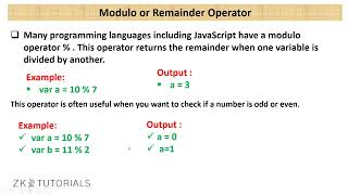 4 Mathematical Operators | Full Stack Web Development Profile