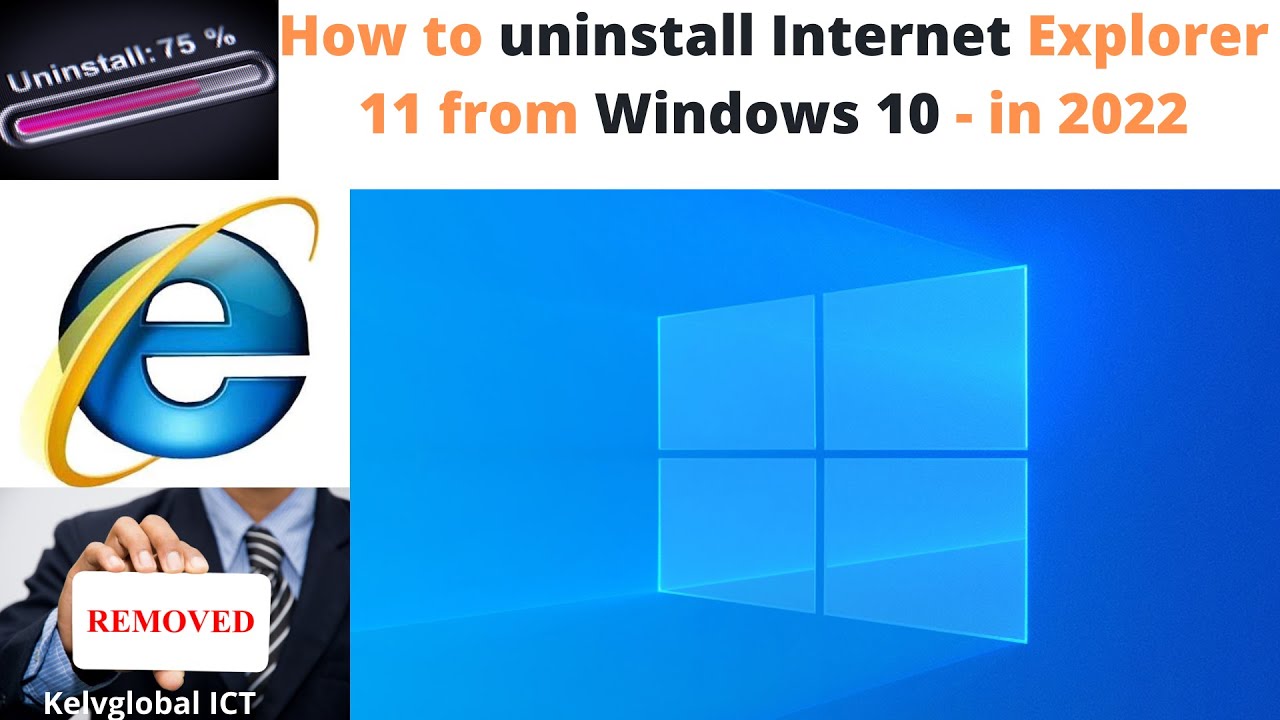 ¿Puedo desinstalar IE11 desde Windows 10?