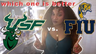 USF vs FIU ! Which university is lowkey better than the other - Freshman year college advice series