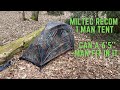 Miltec Recom 1man tent. Can a 6'5'' man fit in it?