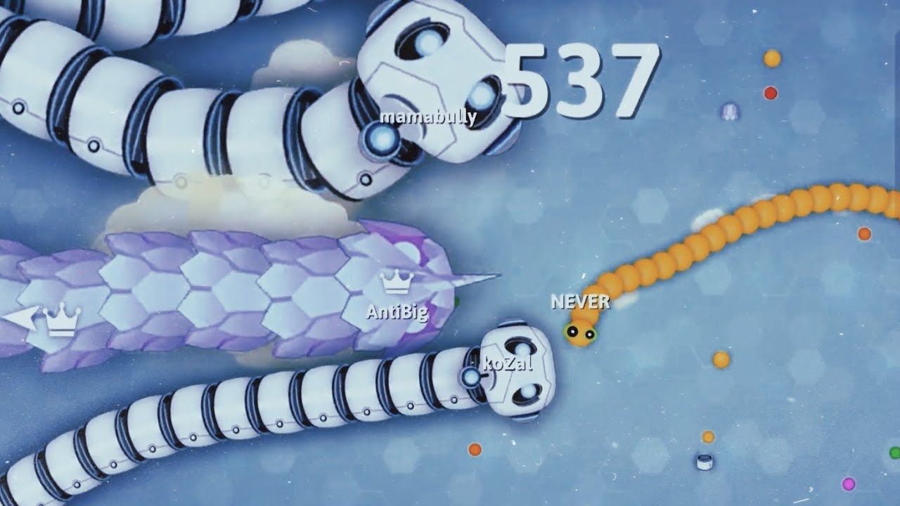 Snake.io 3 Giant Snake Race Who Win? Epic Snake.io Gameplay #94
