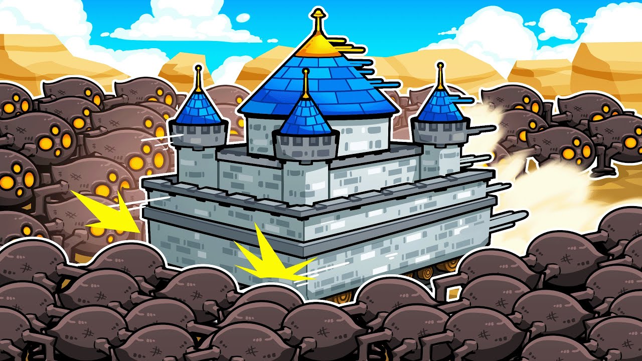 I added wheels to my castle to defend against hordes of enemies!