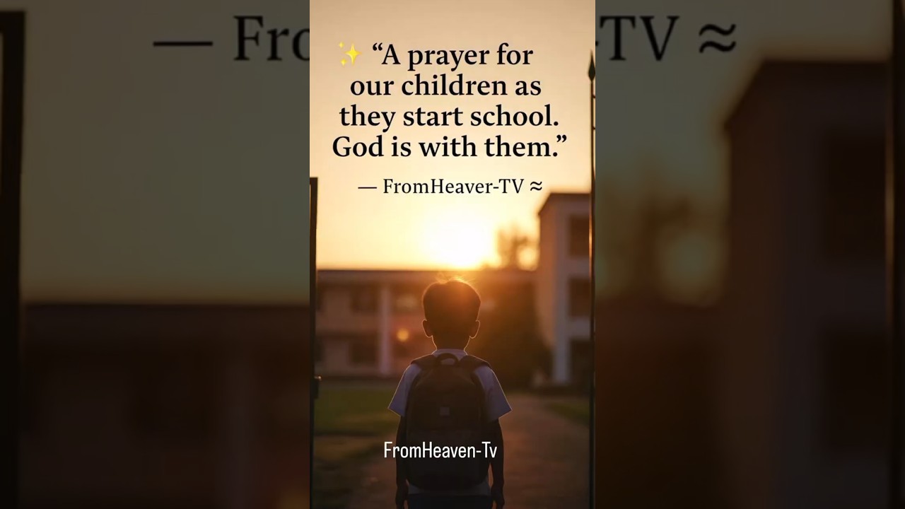 “Powerful Prayer for Children as School Resumes | FromHeaven-TV” 