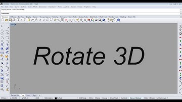 Rotate 3D in rhino software