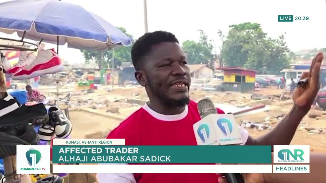 Santasi Ahodwo Road Expansion: Traders Return Despite Eviction Orders