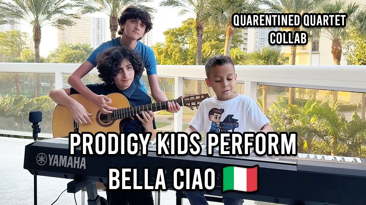 Prodigy Kids Shocking Performance Bella Ciao On Piano & Guitar | Jelijah Diaz 