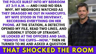 She Filmed My Arrest At 3AM. The Detective Opened My File And Said Remove The Cuffs Immediately