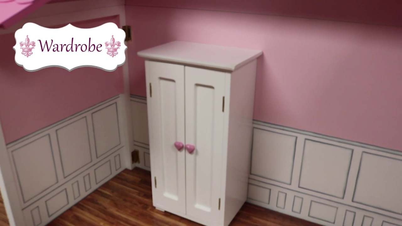 The Queen's Treasures White Wardrobe for 18" Dolls