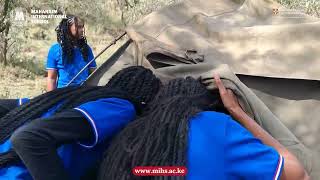 MIS Camping Adventure in Hell's Gate - tents raising time