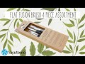 The Perfect Brush for Every Stroke | Flat Fusion Brush 4 Piece Assortment (FS-SET2) by Yasutomo