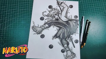 Hoe teken je Naruto Six Paths Sage Mode | Naruto | Stap voor stap