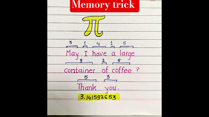 Easiest way to remember the value of pi (π)#pi #π #valueofpi #spokenenglish #tricks #matgtricks