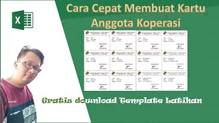 Cara Cepat Membuat Kartu Anggota Koperasi | Banyak Data Sekaligus