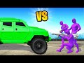 The CRAZIEST GREEN Vs PURPLE Gang BATTLE In GTA!