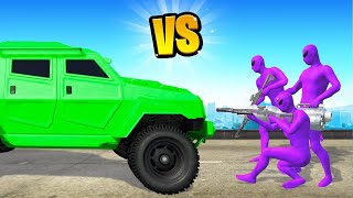 The CRAZIEST GREEN Vs PURPLE Gang BATTLE In GTA!