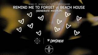 Kygo Ft. Miguel vs The Chainsmokers - Remind Me To Forget vs Beach House (Generate Mashup)