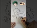 オラのヒーローアカデミア🤣ヒロアカ デクくん + クレヨンしんちゃん = ??? #Shorts #bakudeku