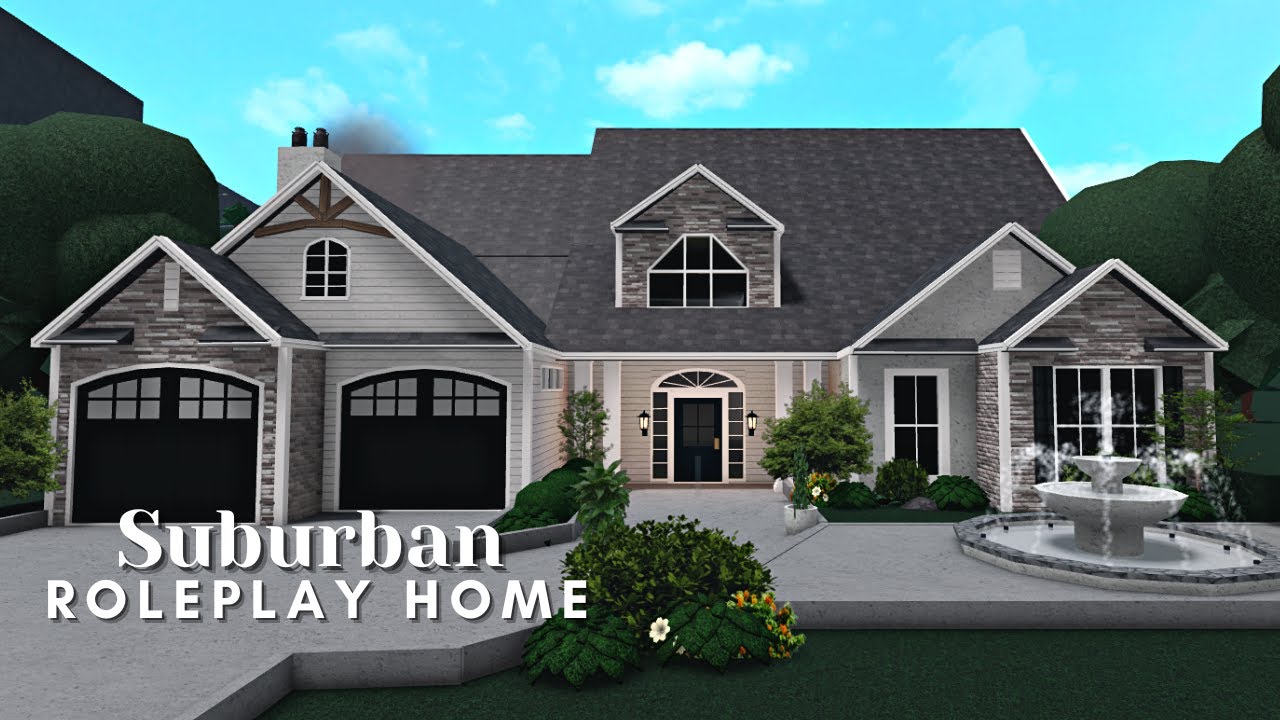 Bloxburg: Suburban Roleplay Home| House Build| Roblox - YouTube