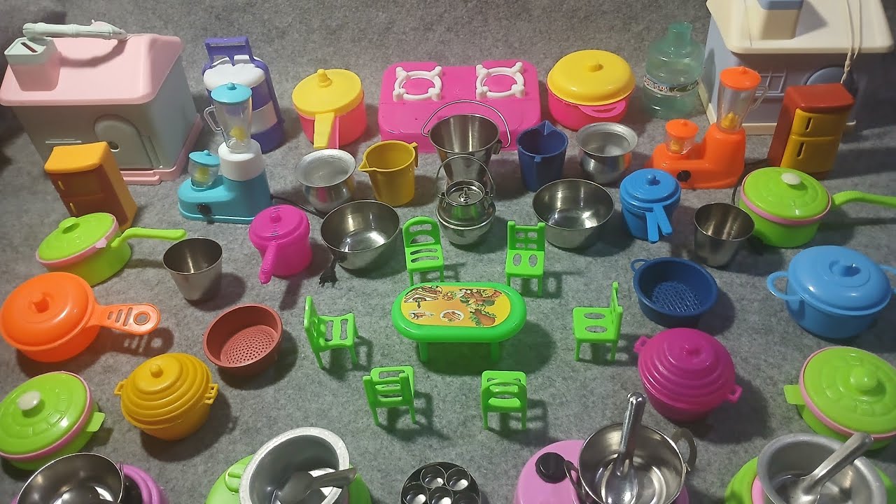 7:01 Minutes Satisfying With Unboxing Hello Kitty Kitchen Set |  Playset Kitchen Cooking Toys 