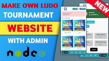 Khud ki ludo tournament website kaise banaye | How to make own ludo tournament website #ludo