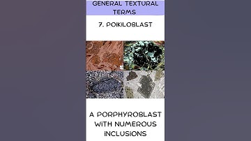 Textures of Metamorphic Rocks | General Terms | Metamorphic Petrology | Geology