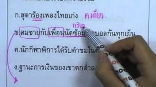ormThaiม.ต้น ,ตอน12 : หลักภาษา--ประโยค 3