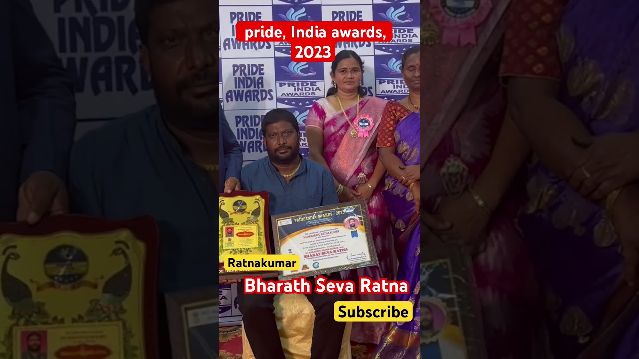 Pride India awards, 2023, Bharat Seva Ratna award, Ratnakumar ￼
