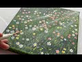 How to paint wildflowers in the grass field with acrylic  step by step painting tutorial