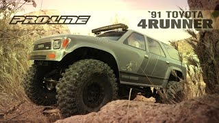 Pro-line is ready to unleash another fully licensed body for toyota
fans: the 1991 4runner! all of scale detail from full-size 2nd
generation ...