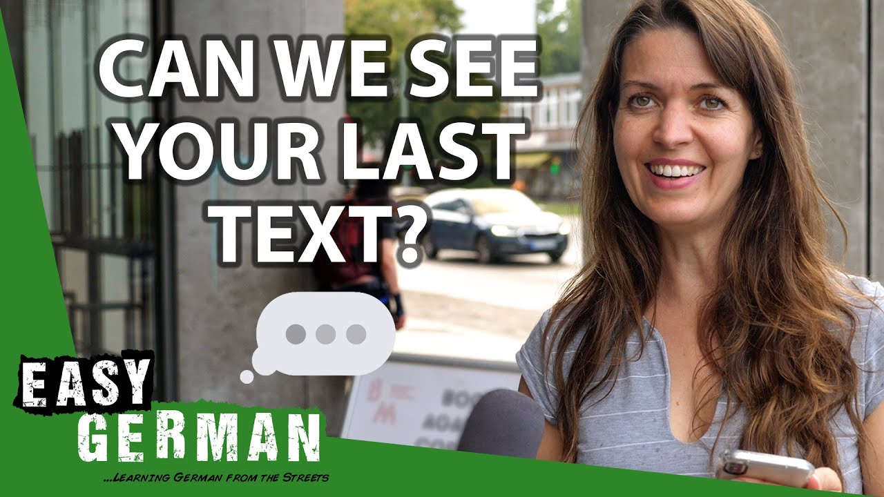 Update Writing Text Messages in German | Easy German 419