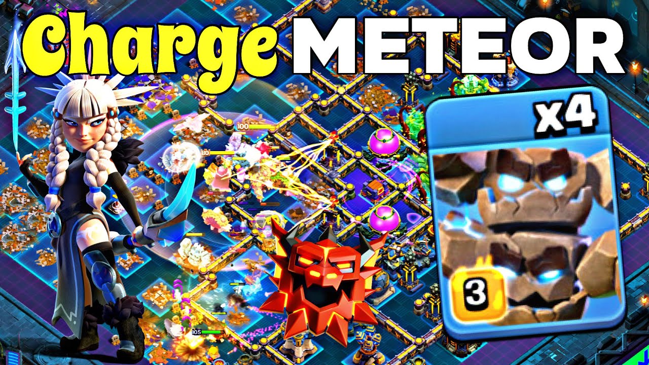 Master Queen Charge + Meteor Golem = BROKEN TH18 Easily 3 Stars in Legends! Clash of Clans