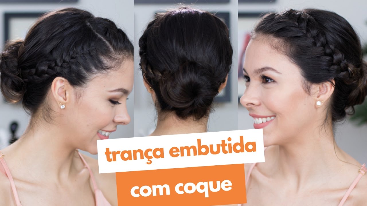 Penteado coque + trança em cabelo curto | Blog da Monick - thptnganamst.edu.vn