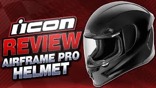 Icon Airframe Pro Helmet Review from Sportbiketrackgear.com