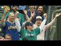 One fan two foul balls caught  on consecutive pitches 