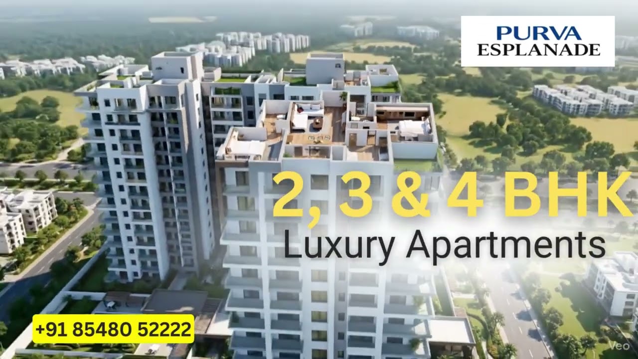 Purva Esplanade, KIADB Bagalur North Bangalore | 2, 3 & 4 BHK  +91 8548052222 #purvankara