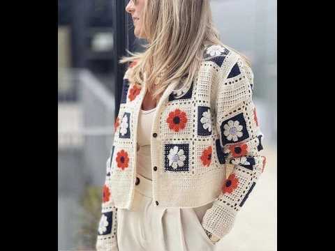 🌟👍🔥Модели из «бабушкиного квадрата» крючком - Crochet granny square patterns