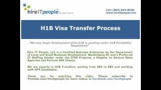 H1B Transfer Process OPT to H1B Change of Status Top H1B Sponsor H1B for F1