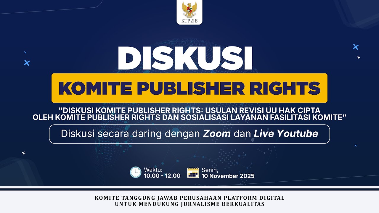 Diskusi: Usulan Revisi UU Hak Cipta oleh KTP2JB & Sosialisasi Layanan Fasilitasi Komite