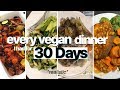 Chaque dner vgtalien que jai eu en 30 jours  motivation veganuaire  que mangent les vgtaliens  x