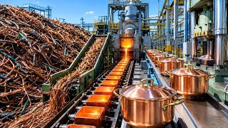 How Waste Electrical Wires Are Turned Into Valuable Copper Cookware