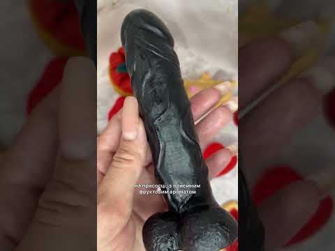 Мило член чорного кольору 15 см, видео 1