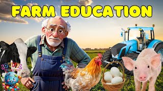 Farm Education | Learn Different Types Of Farming | Farming Song For Kids